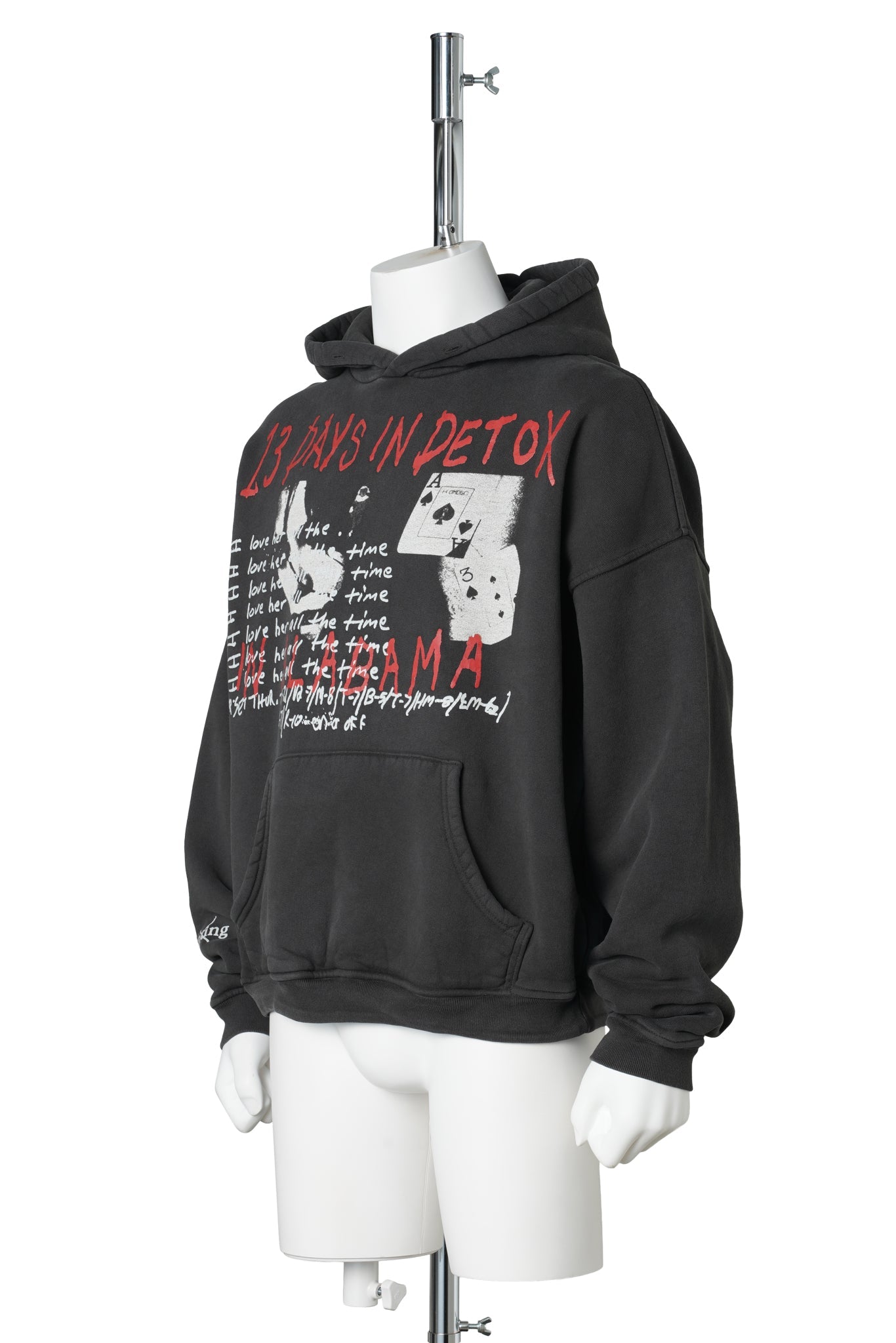 13 DAYS IN DETOX HOODIE / FADED BLACK