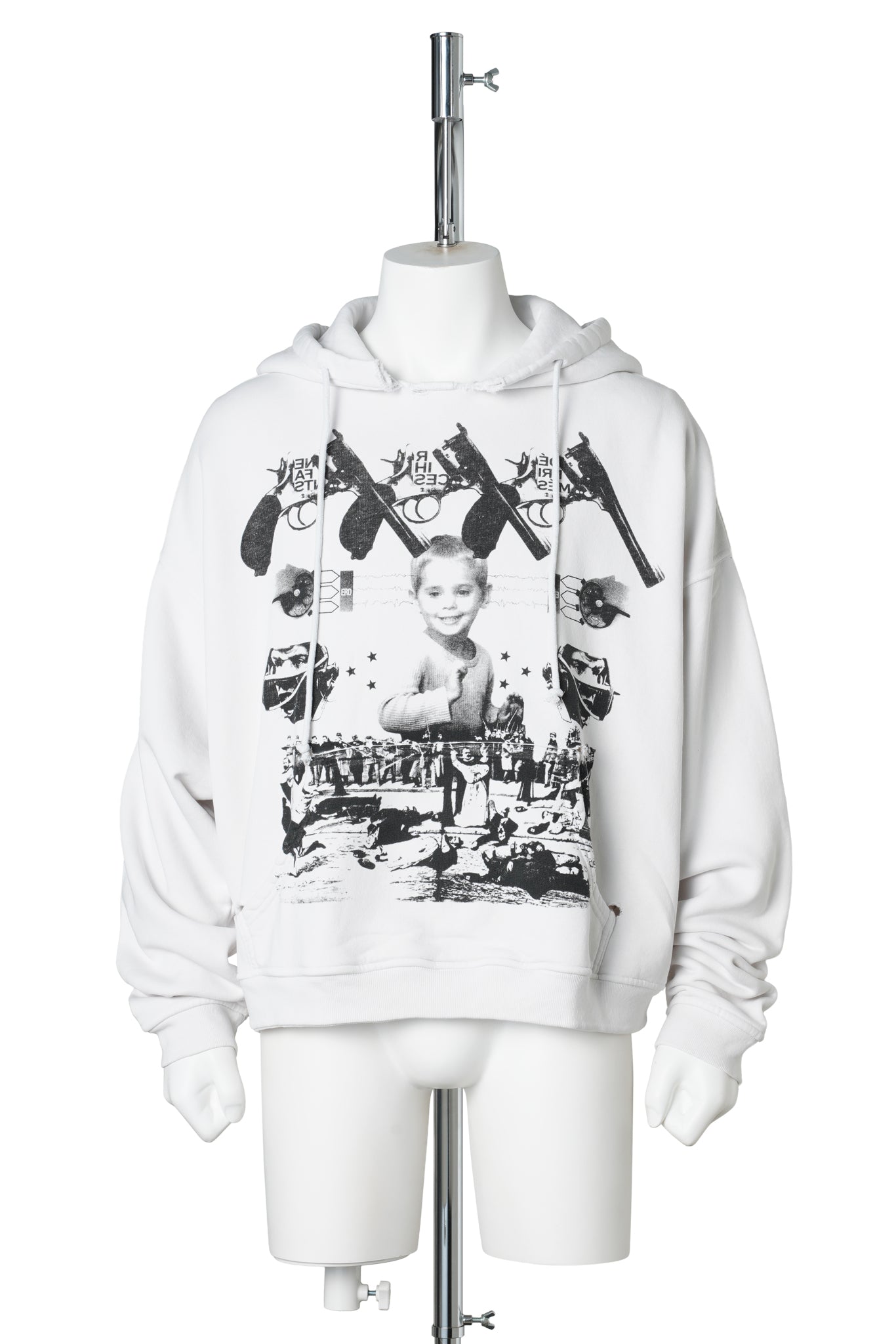 COWBOY / HEAD LIGHT HOODIE / THRASHED WHITE