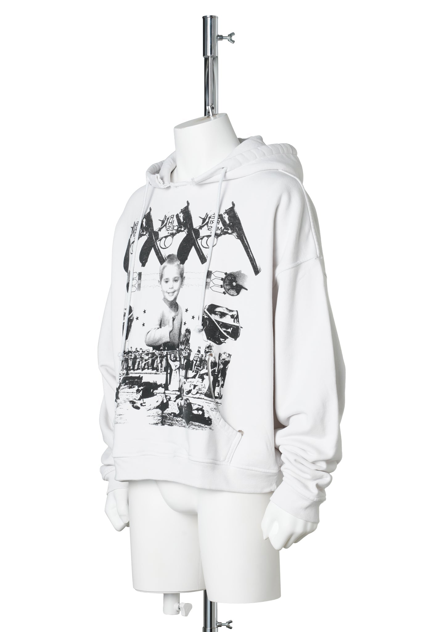 COWBOY / HEAD LIGHT HOODIE / THRASHED WHITE