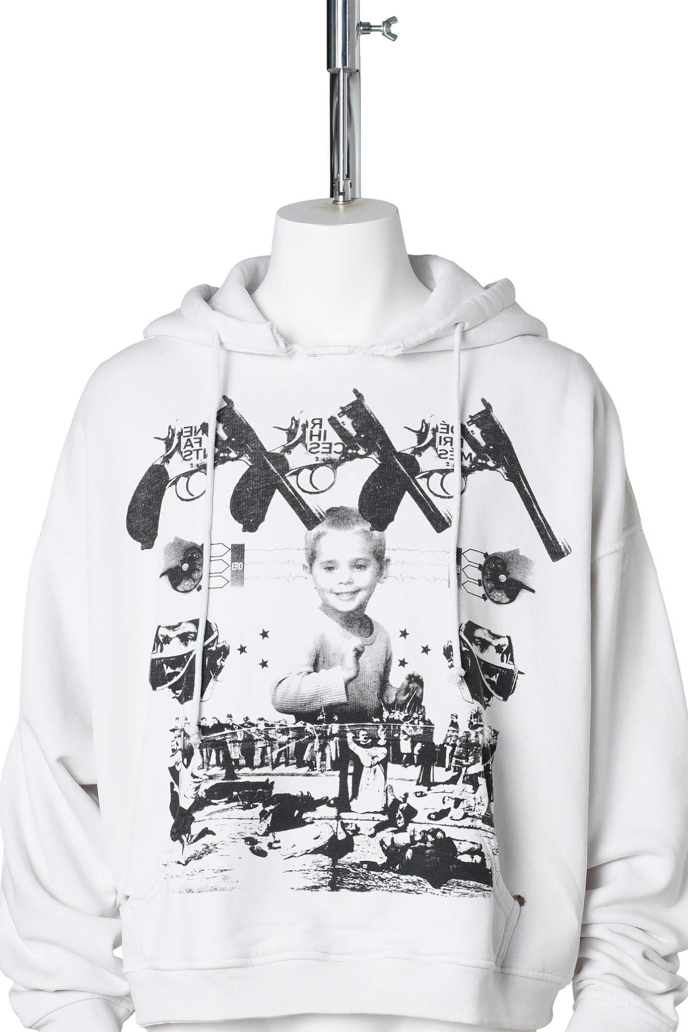 COWBOY / HEAD LIGHT HOODIE / THRASHED WHITE