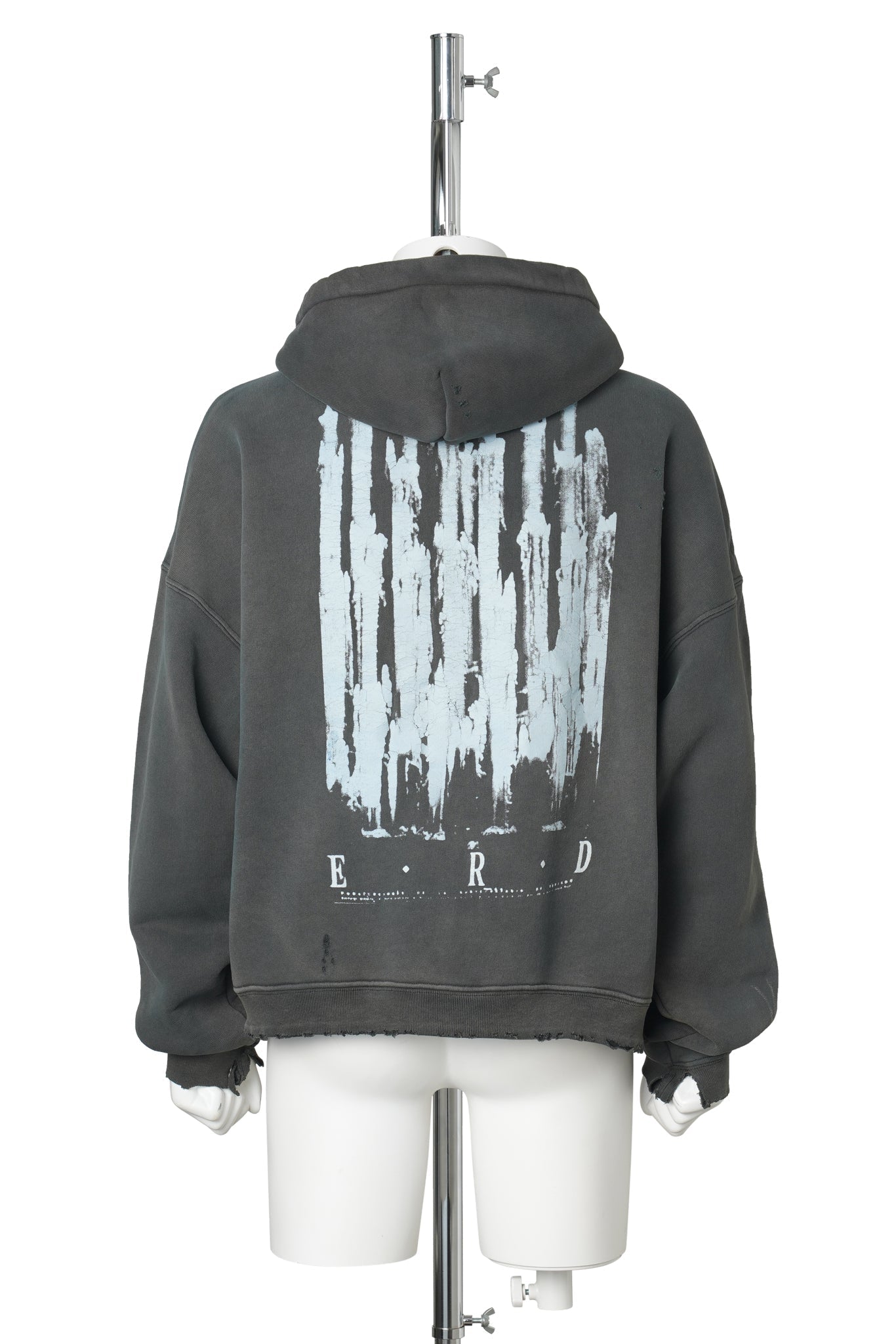 DJAGILEV'S GRAVE ZIP UP HOODIE / WASHED BLACK