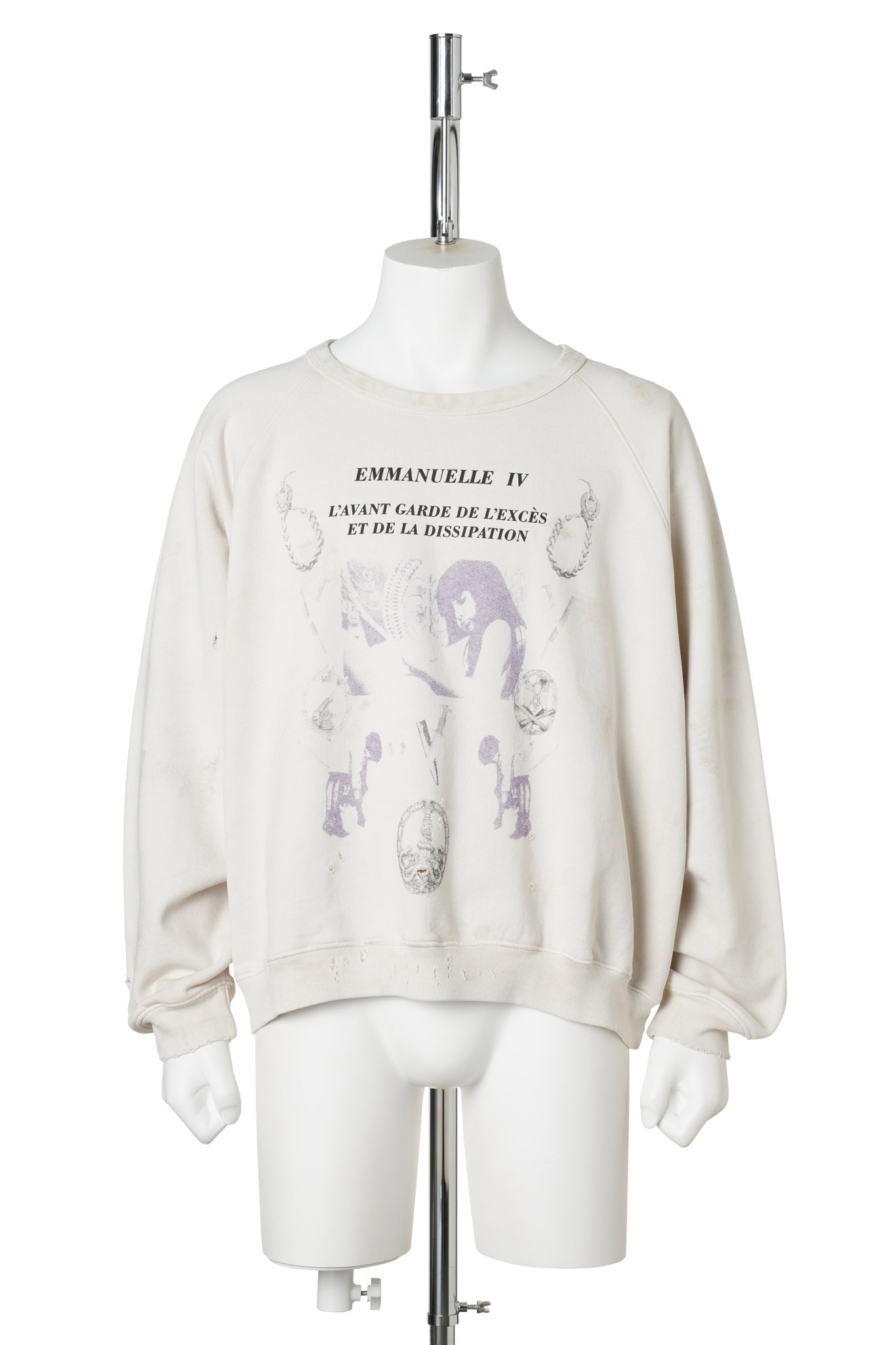 EMMANUELLE IV RAGLAN CREWNECK / DIRTY WHITE