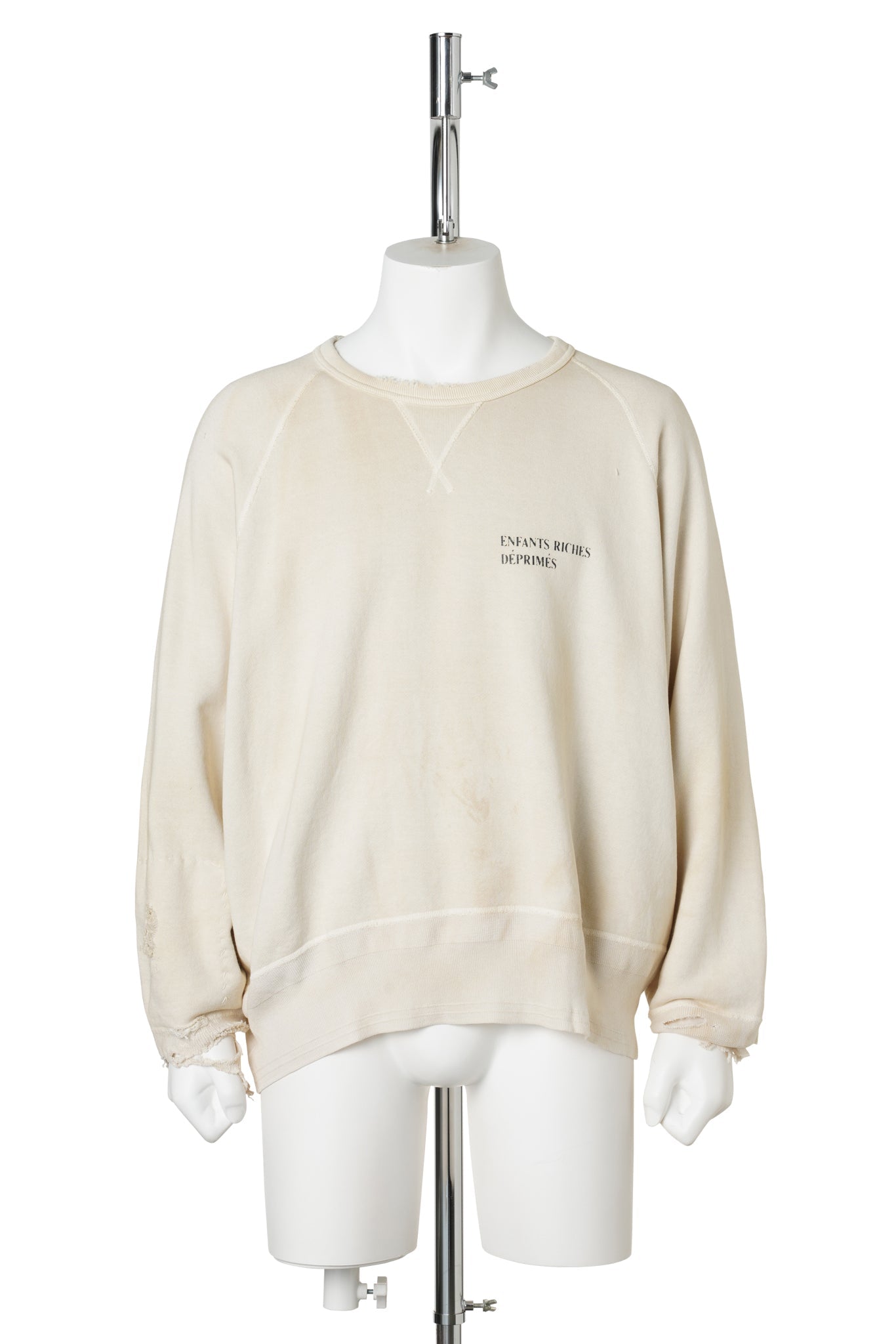 ERD LOGO RAGLAN CREWNECK / DIRTY WHITE