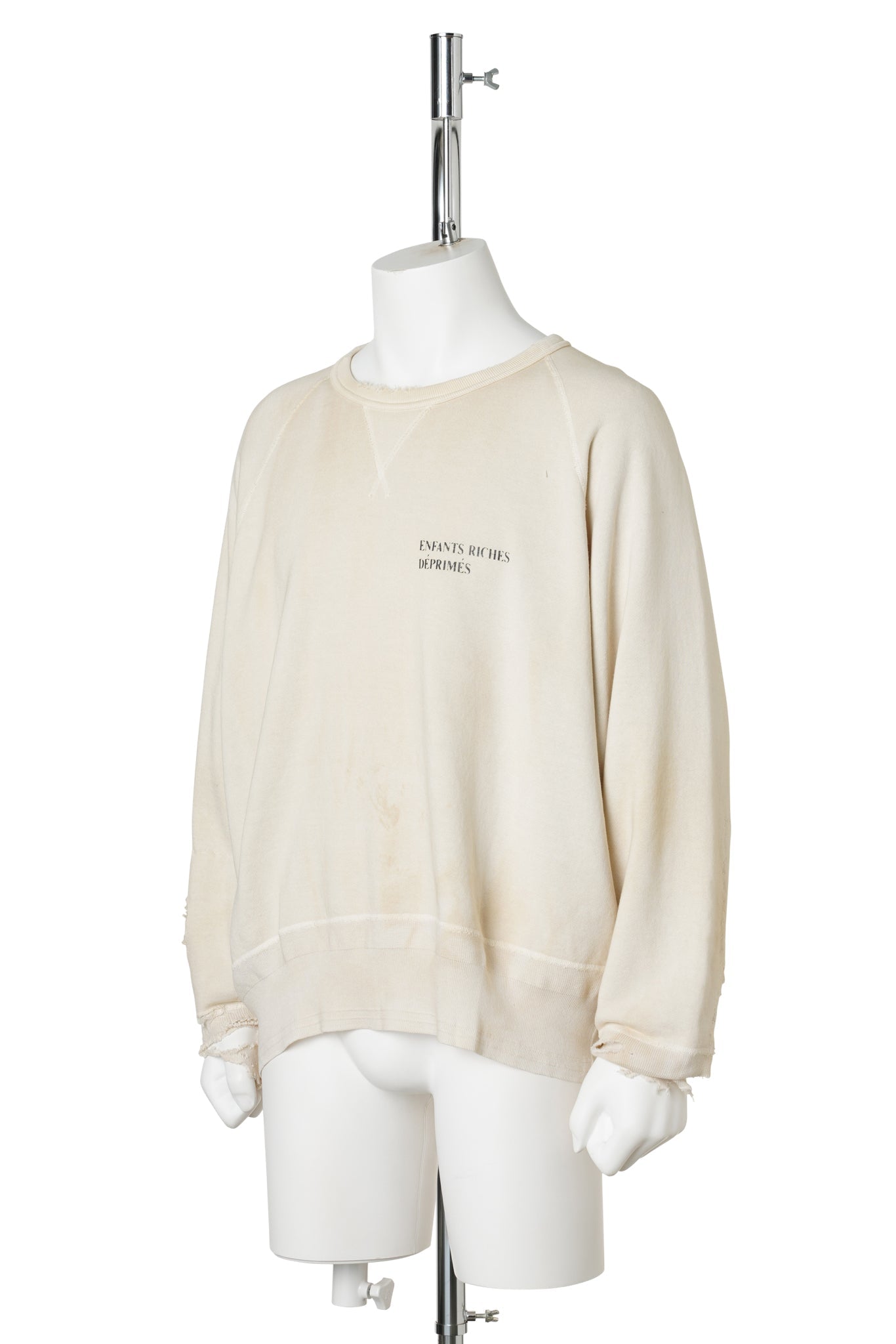 ERD LOGO RAGLAN CREWNECK / DIRTY WHITE