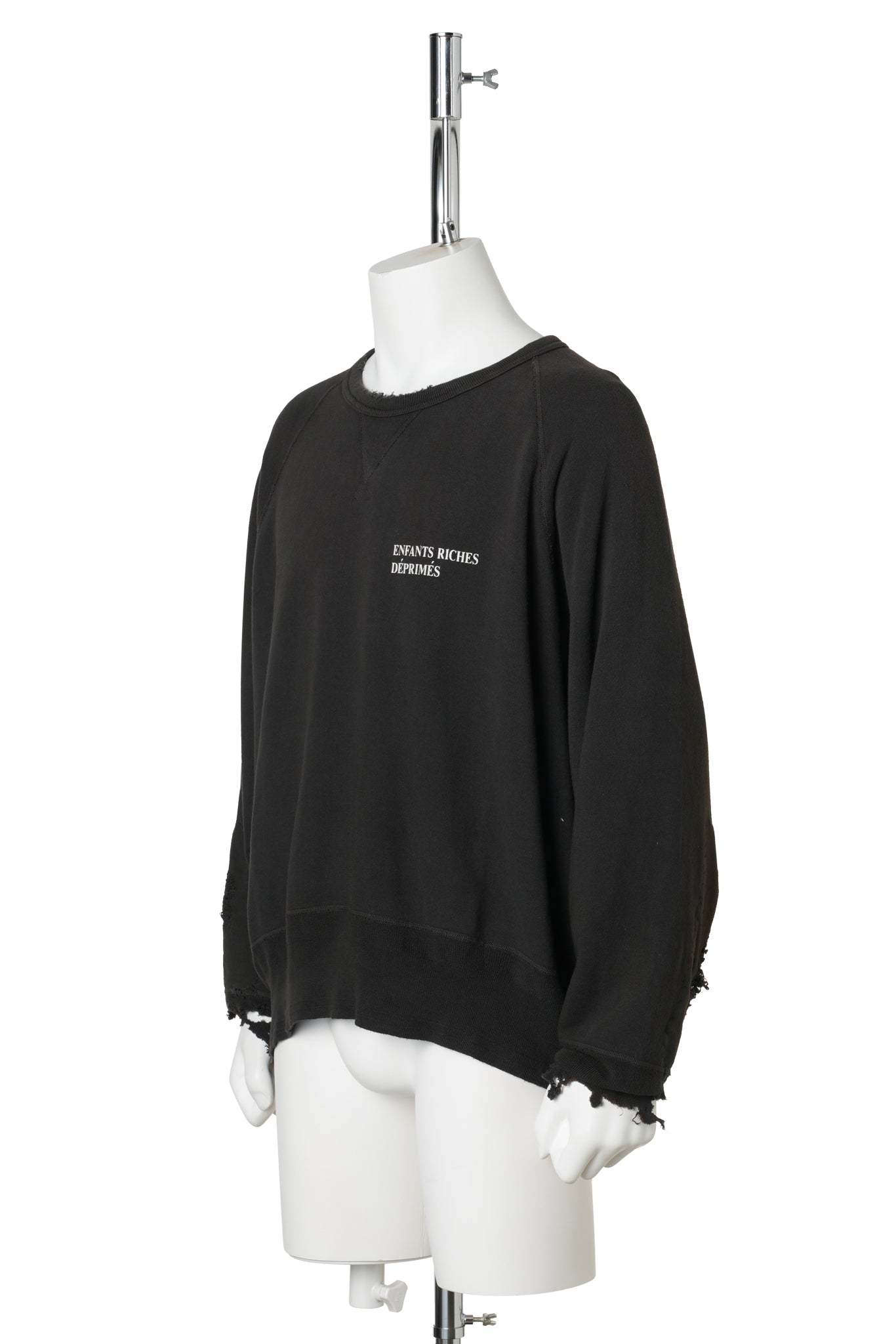 ERD LOGO RAGLAN CREWNECK / CHARCOAL