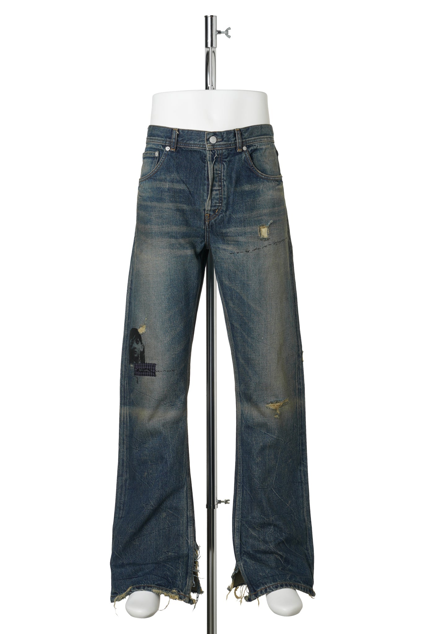 ONLY SON (BRUISED) JEANS PATCHED / DEEP BLUE