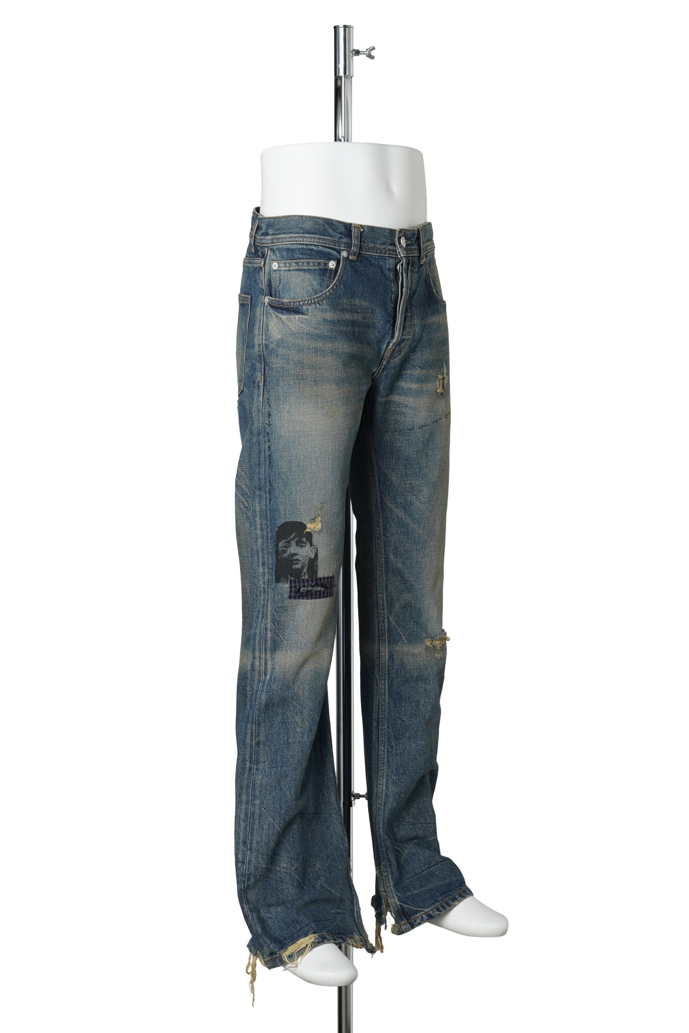 ONLY SON (BRUISED) JEANS / PATCHED DEEP BLUE