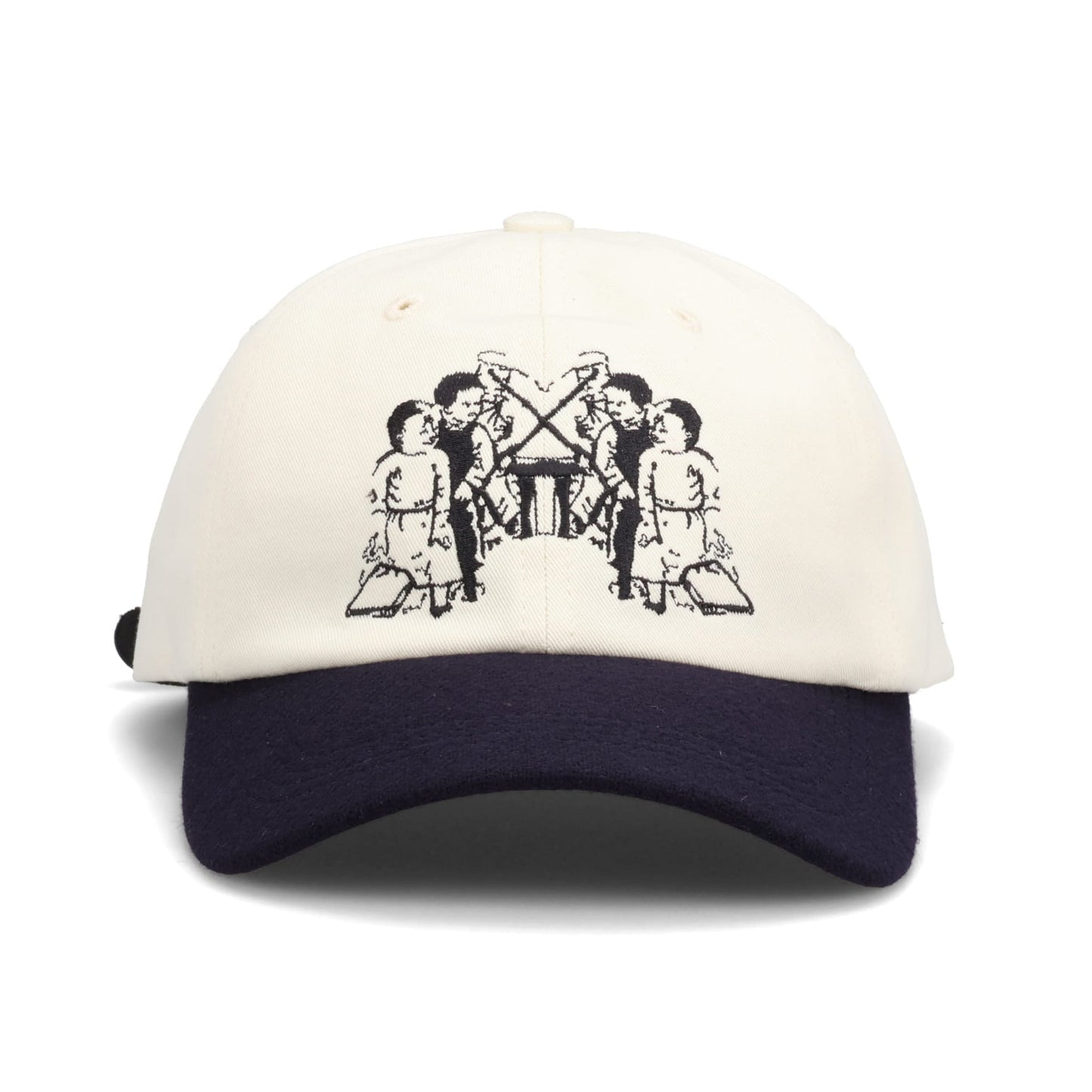 SEESAW KIDS 6-PANEL HAT / CREAM/BLACK