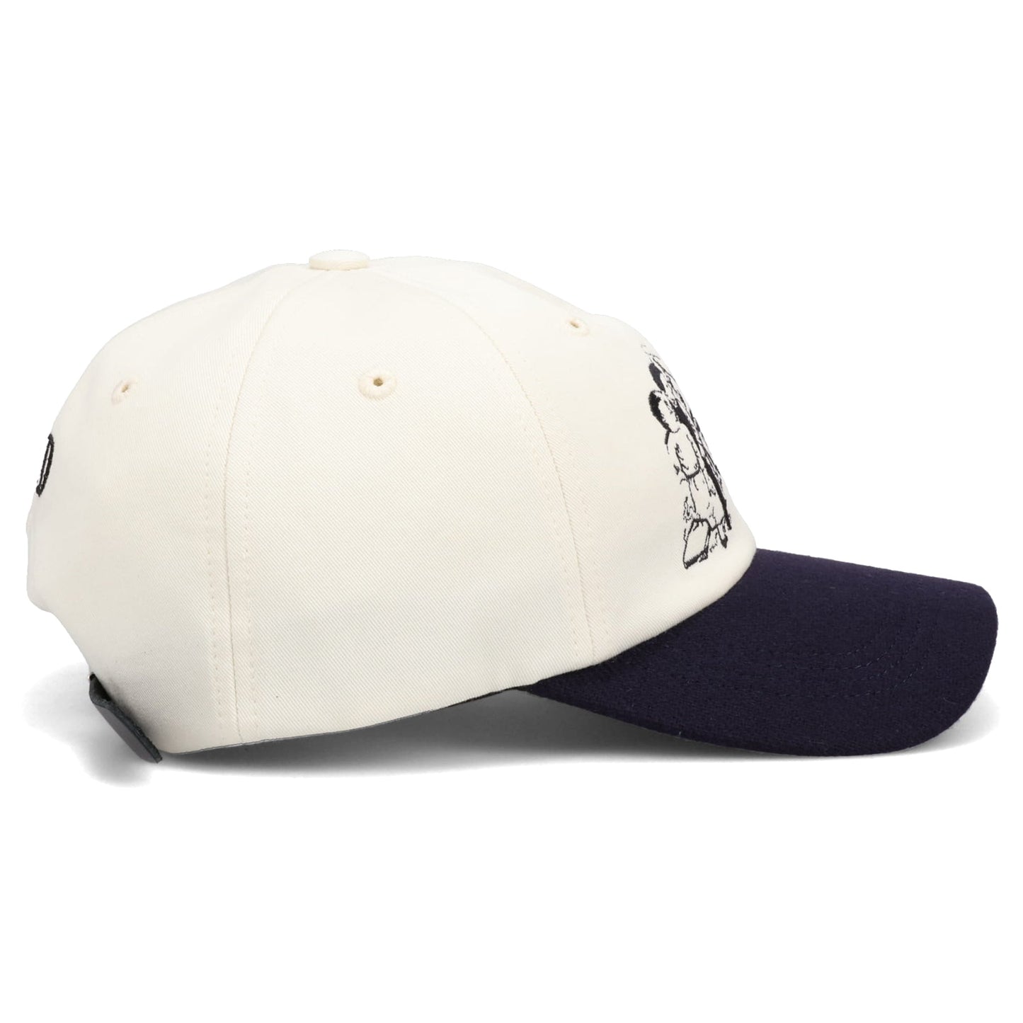 SEESAW KIDS 6-PANEL HAT / CREAM/BLACK