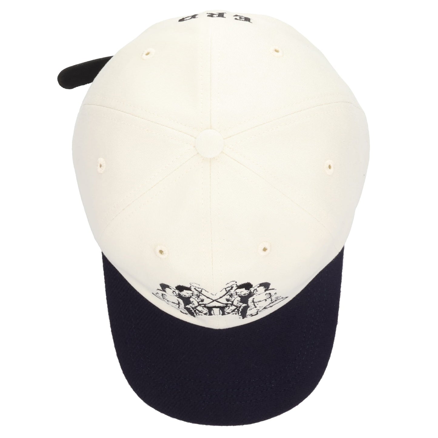 SEESAW KIDS 6-PANEL HAT / CREAM/BLACK
