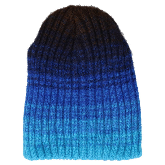 GRADIENT BEANIE KNIT / BLUE