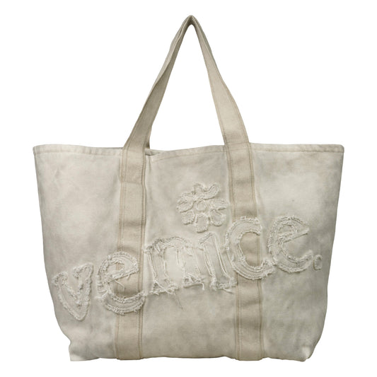 VENICE TOTE BAG WOVEN / WHITE