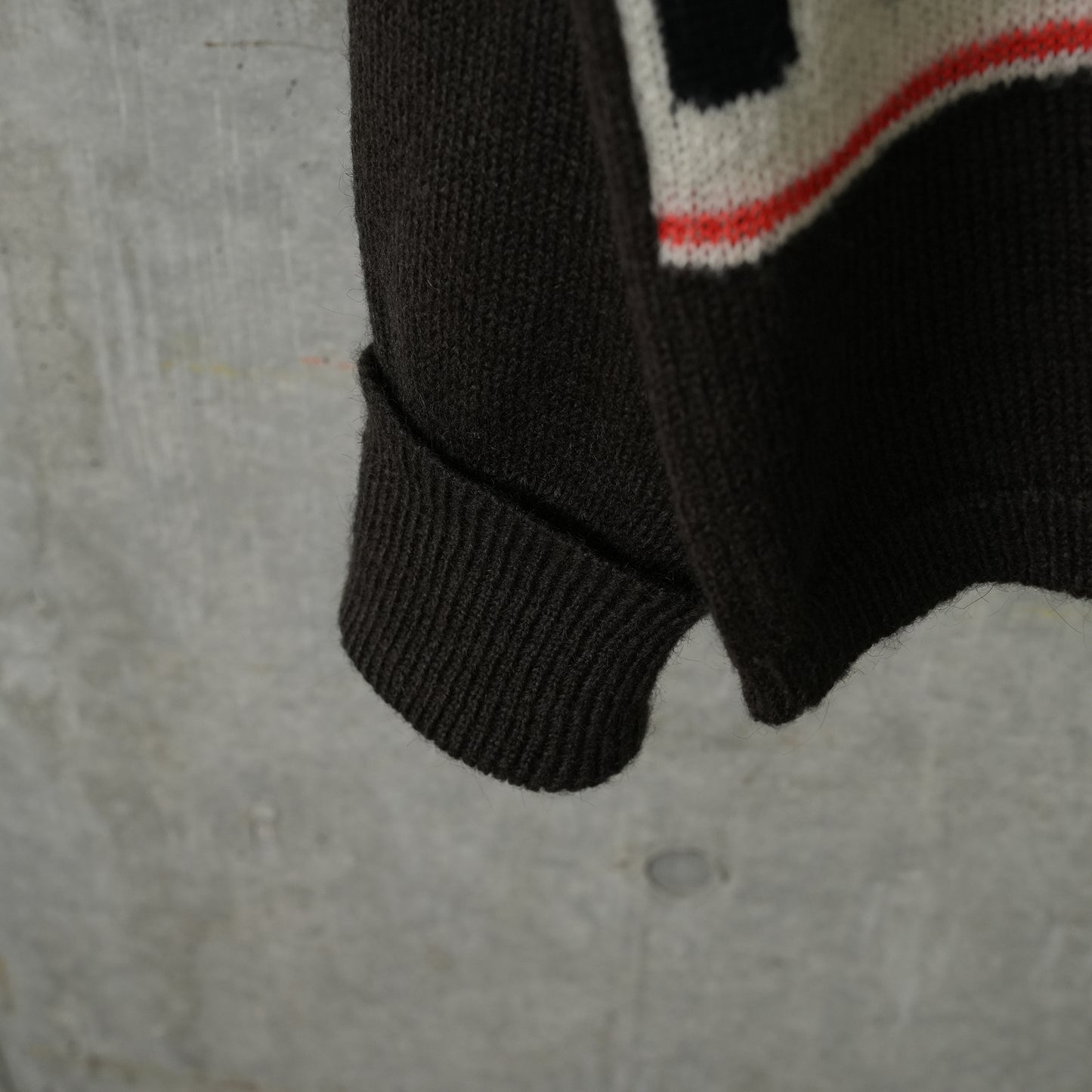 НАНААН WOOL MOHAIR SWEATER KNIT / BLACK