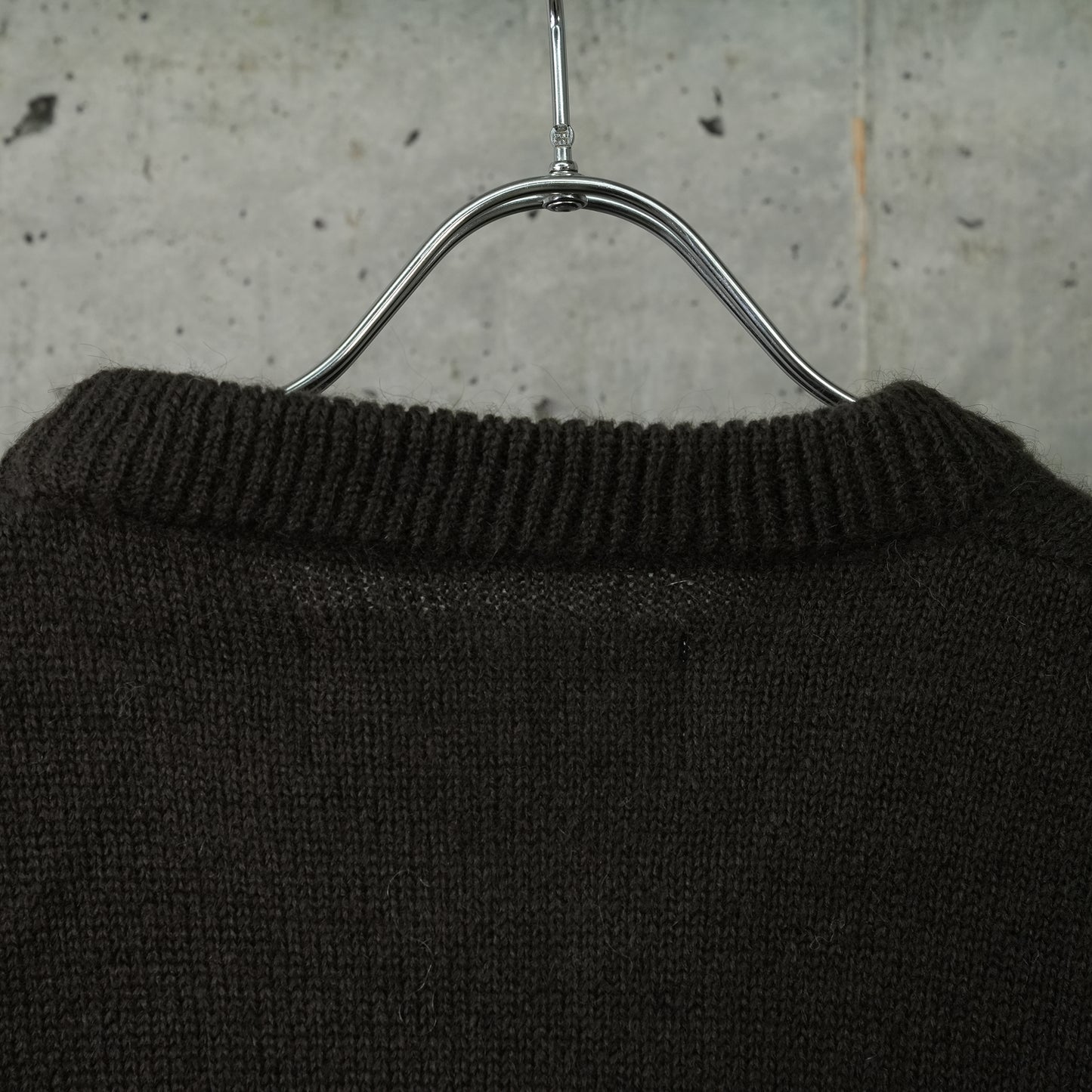 НАНААН WOOL MOHAIR SWEATER KNIT / BLACK