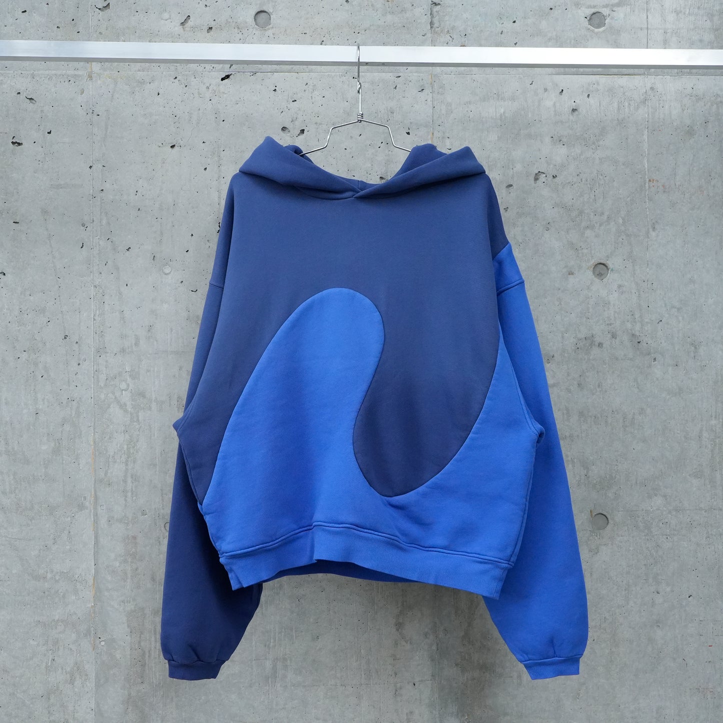 UNISEX CLASSIC SWIRL HOODIE KNIT / BLUE BLUE