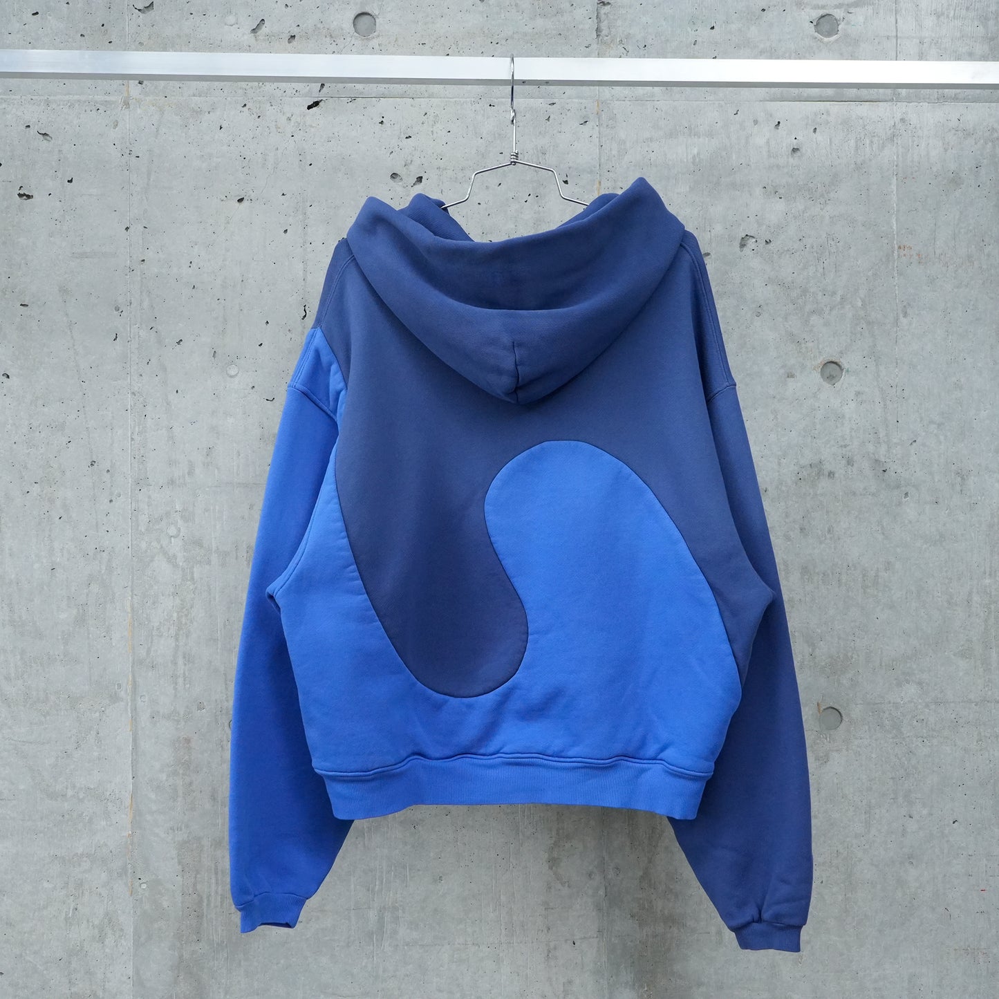 UNISEX CLASSIC SWIRL HOODIE KNIT / BLUE BLUE