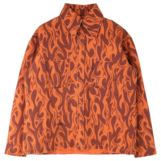 UNISEX CANVAS JACKET WOVEN / ORANGE FLAME