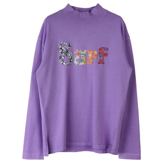 UNISEX SURF PATCH LONGSLEEVE TSHIRT / PURPLE