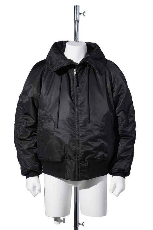 UNISEX FLIGHT BOMBER JACKET WOVEN / BLACK