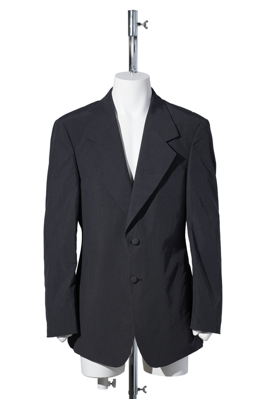 UNISEX NYLON SUIT JACKET WOVEN / CHARCOAL