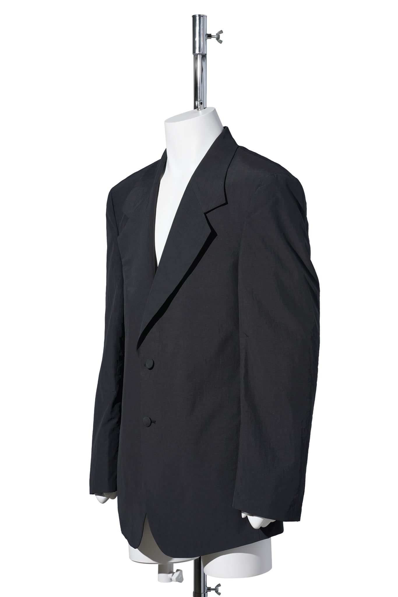 UNISEX NYLON SUIT JACKET WOVEN / CHARCOAL