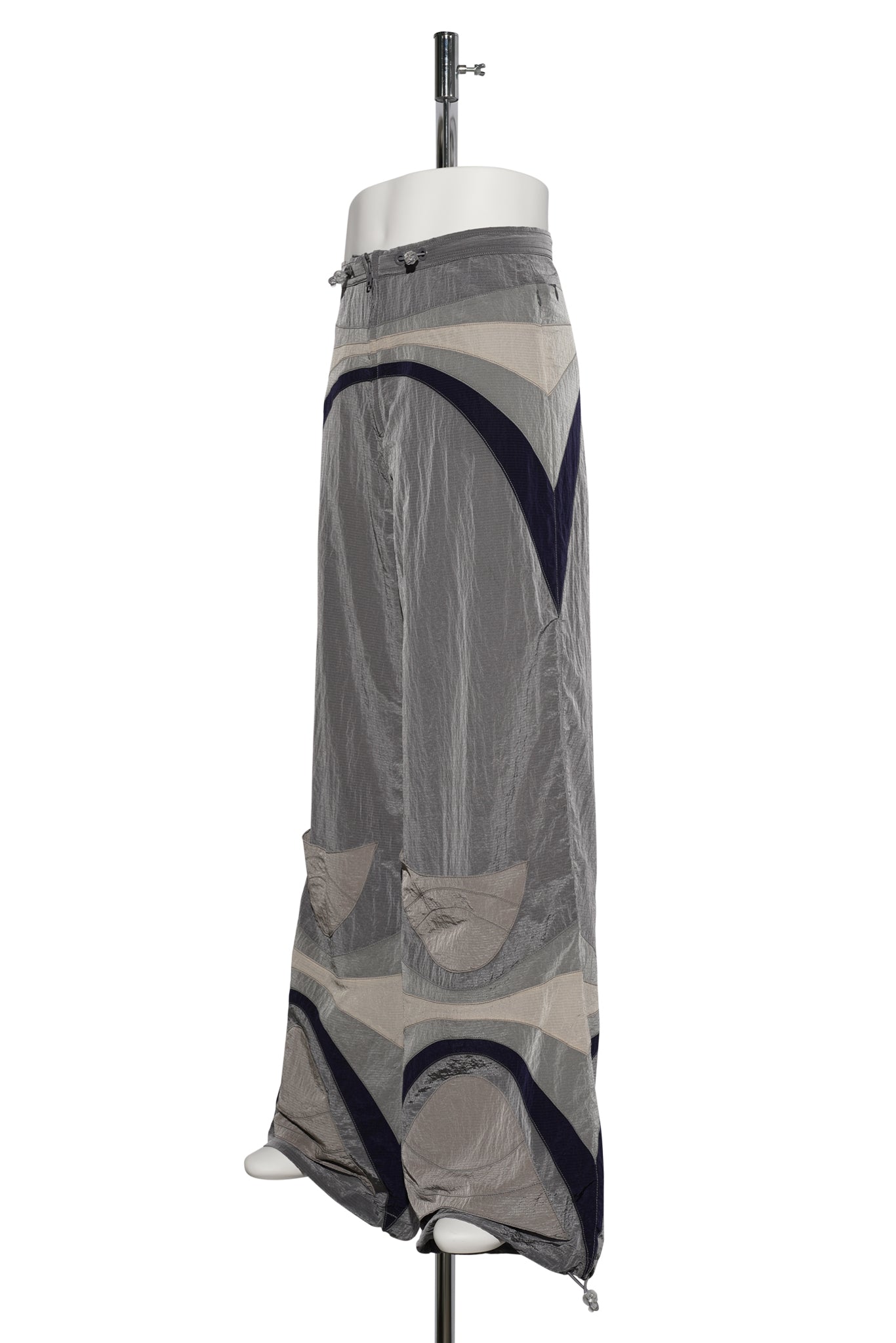 UNISEX NYLON RAVE PANTS WOVEN / GREY
