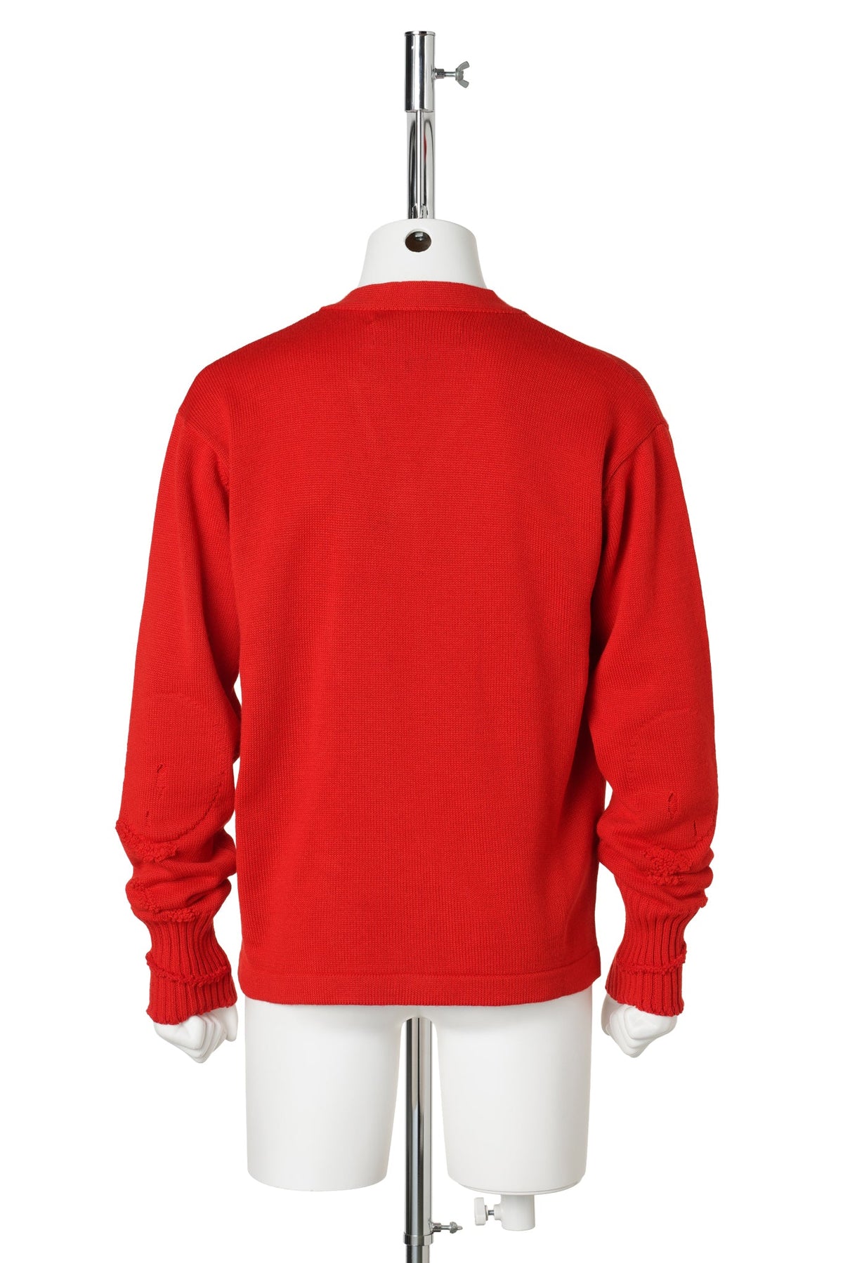 UNISEX E PATCH CARDIGAN / RED