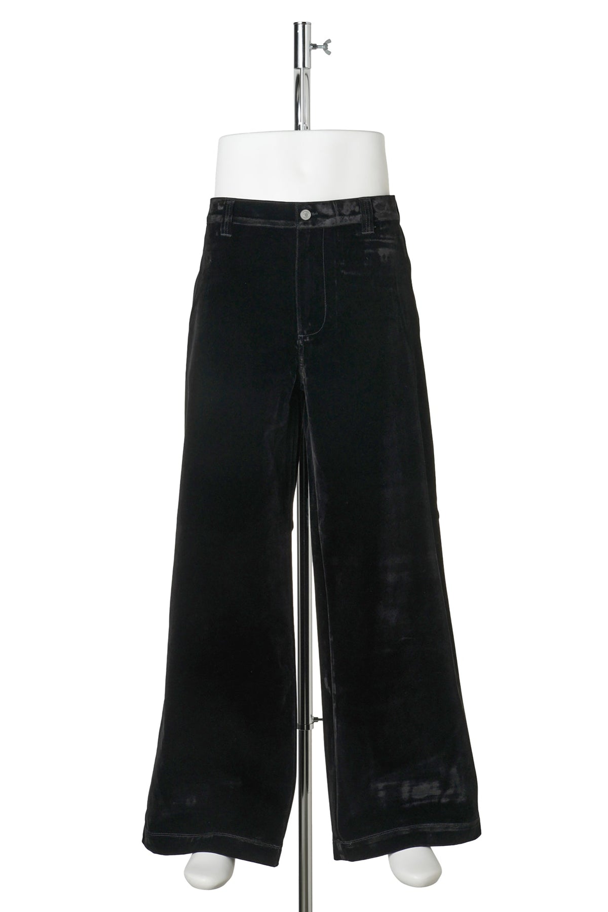 UNISEX FLOCKED DENIM CHINO PANTS / BLACK