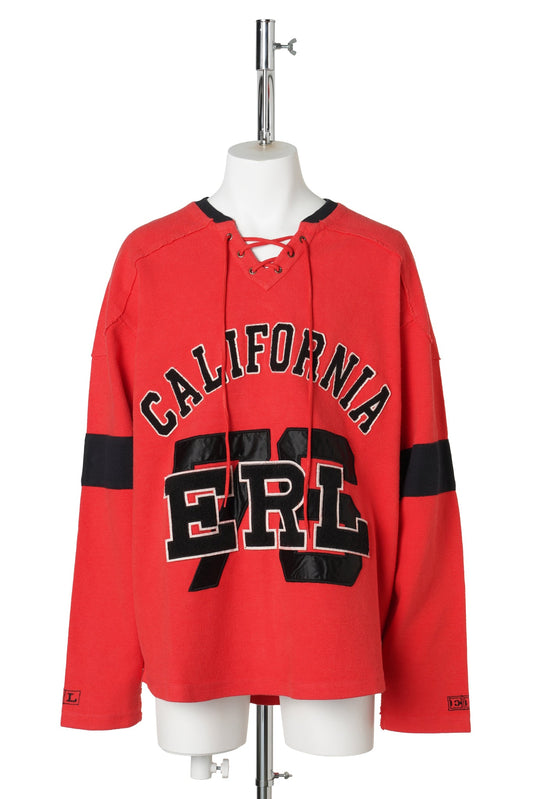 UNISEX RED HOCKEY SWEATSHIRT / RED