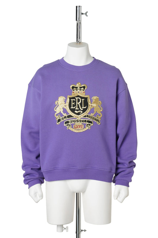 UNISEX CREST CREWNECK / PURPLE
