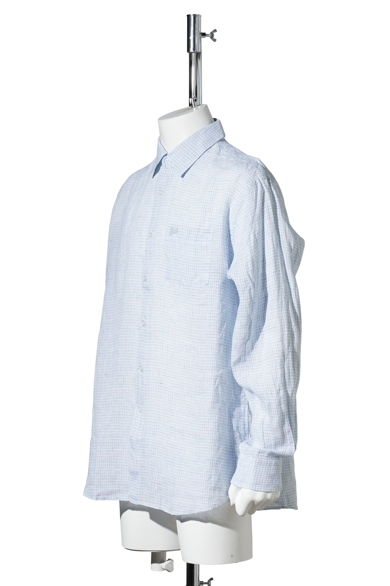 UNISEX PLAID SHIRT WOVEN / BLUE