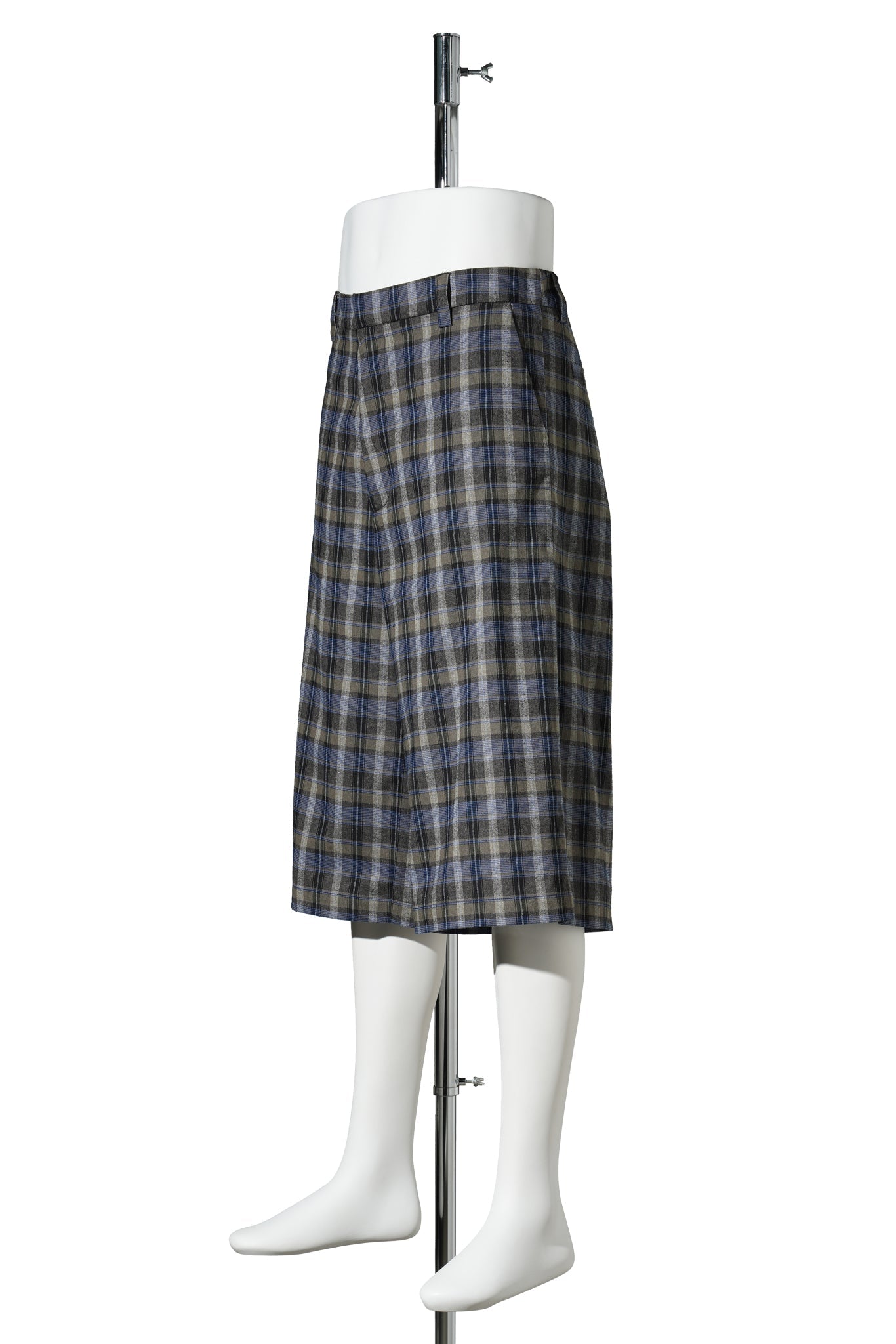 UNISEX CHECK SHORTS WOVEN / GREY CHECK