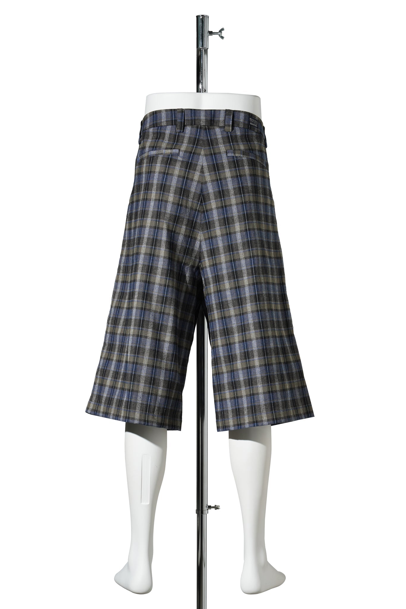 UNISEX CHECK SHORTS WOVEN / GREY CHECK