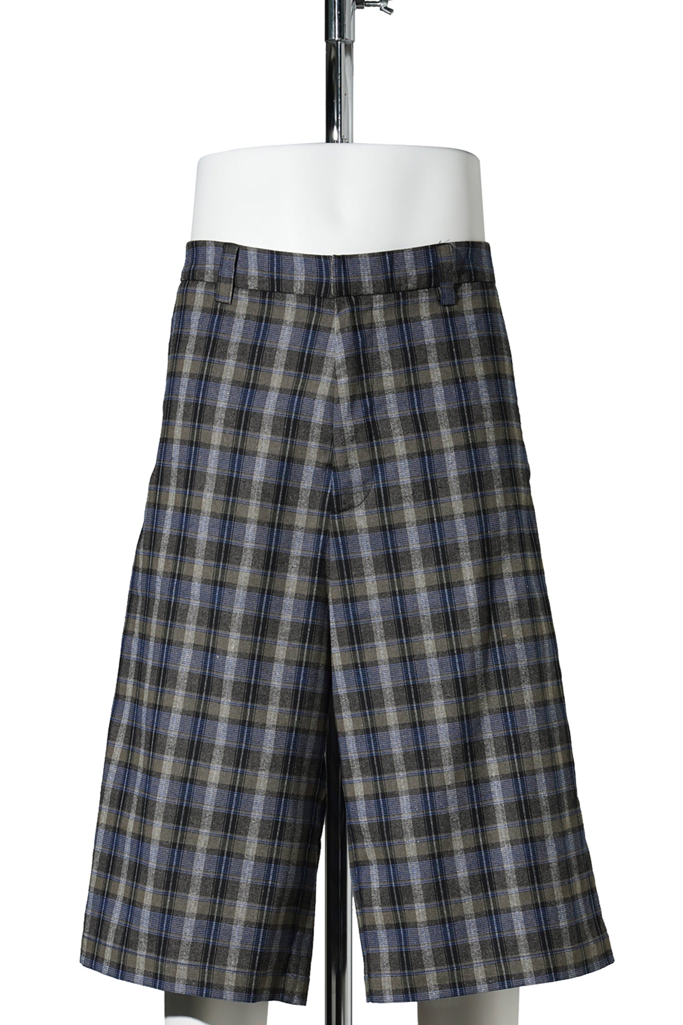 UNISEX CHECK SHORTS WOVEN / GREY CHECK