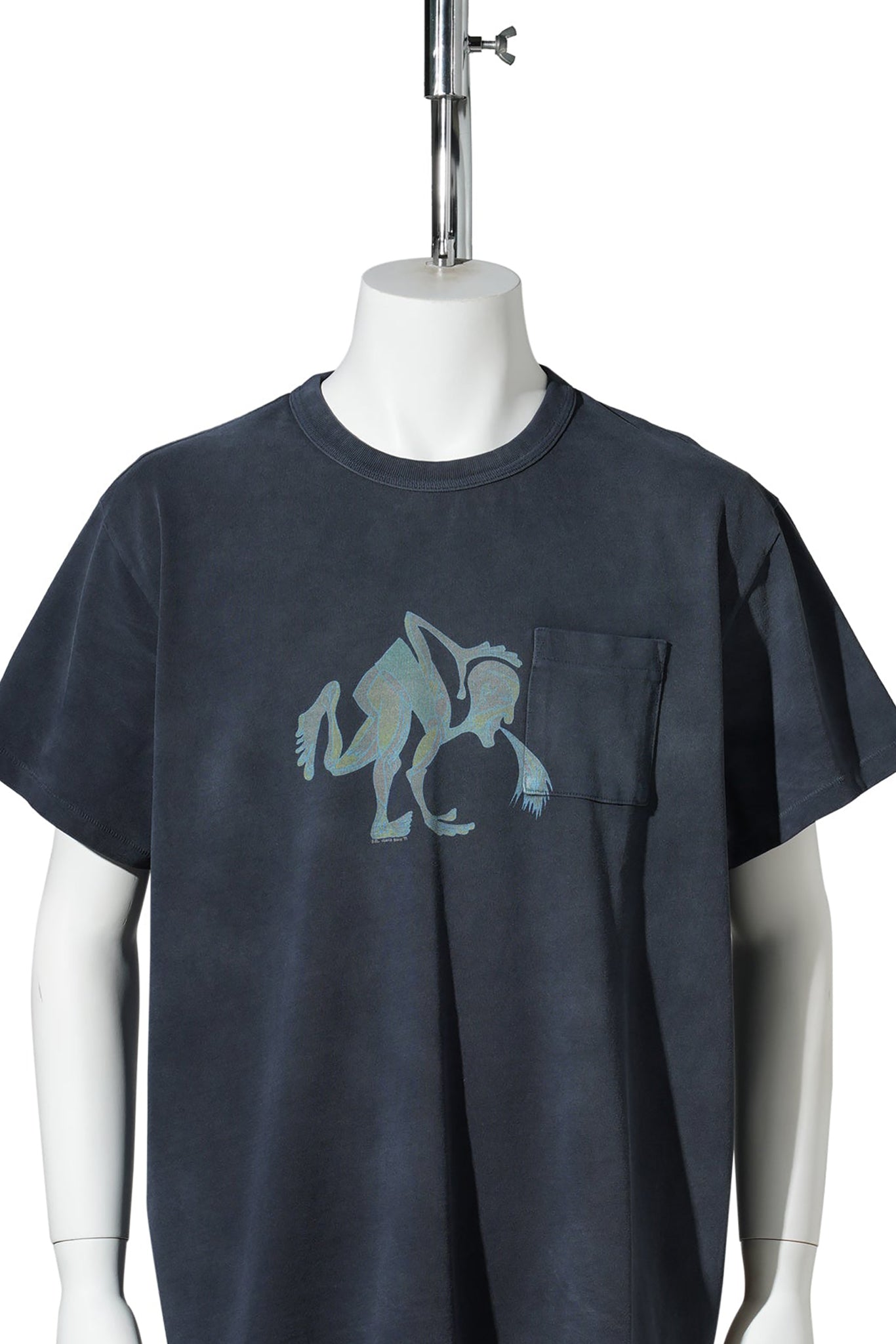 UNISEX PUKE T-SHIRT KNIT / BLUE