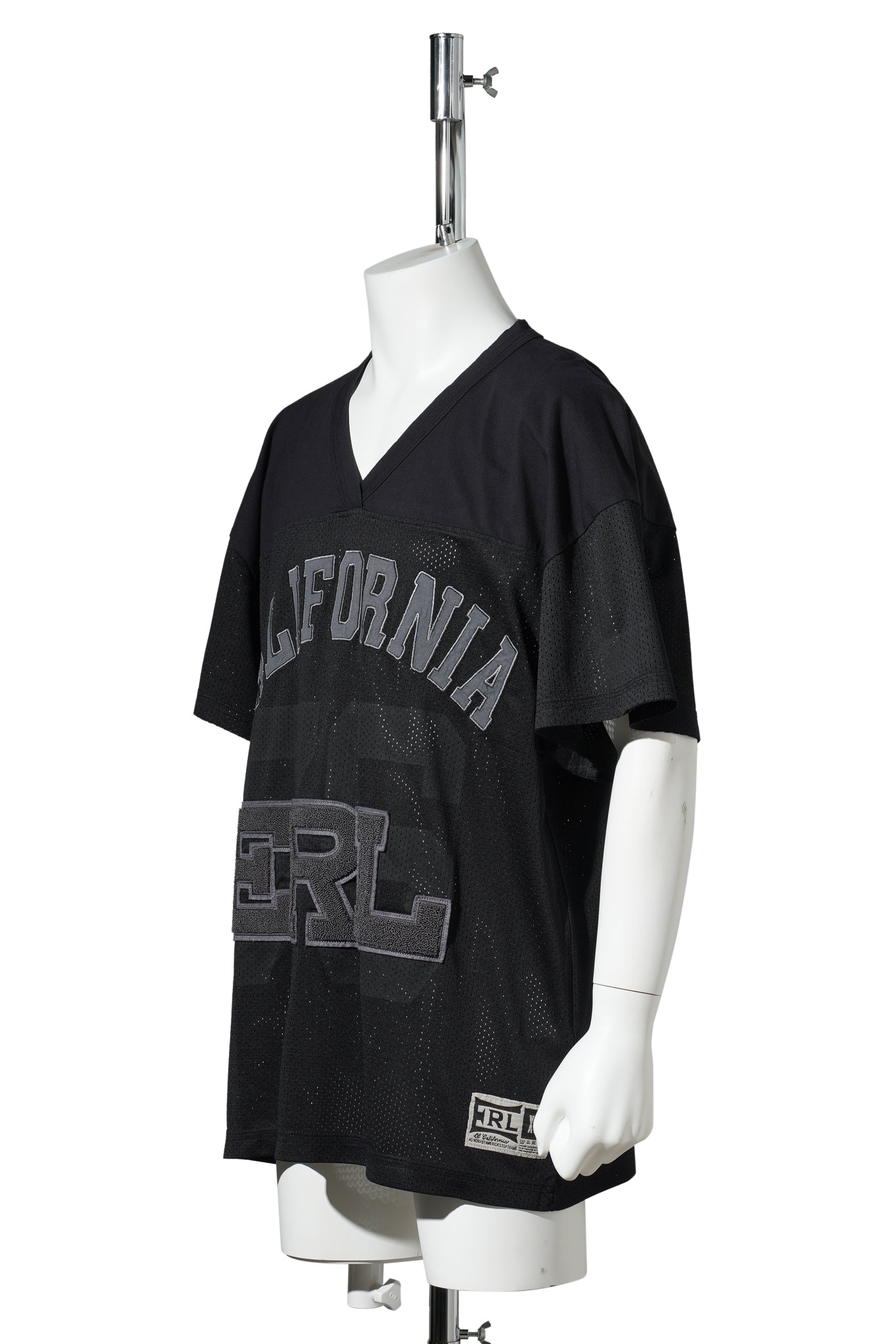 UNISEX MESH FOOTBALL TEE KNIT / BLACK