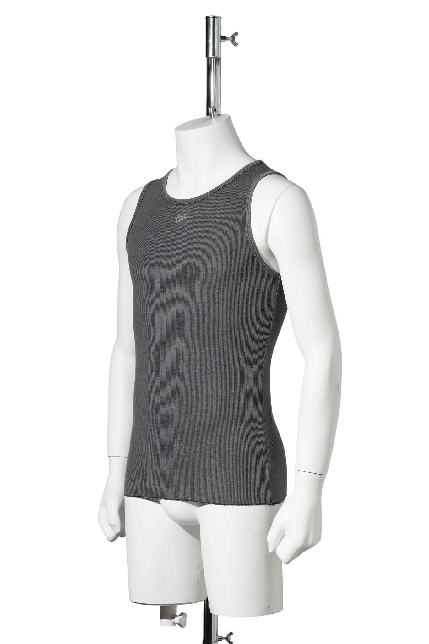 MEN FADED BLACK TANK TOP KNIT / FADED BLACK