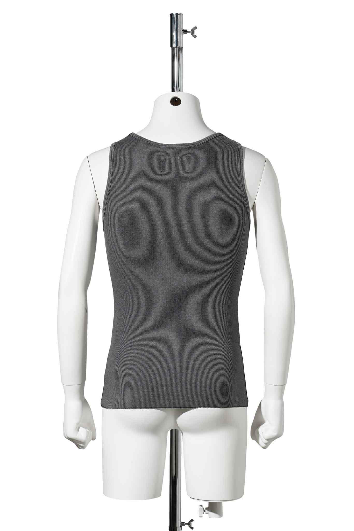 MEN FADED BLACK TANK TOP KNIT / FADED BLACK