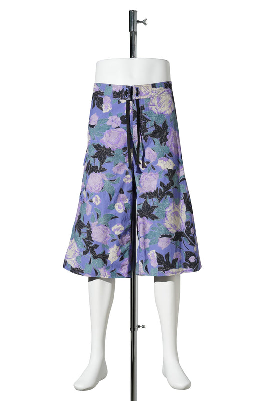 UNISEX PRINTED SWIM SHORTS WOVEN / PURPLE