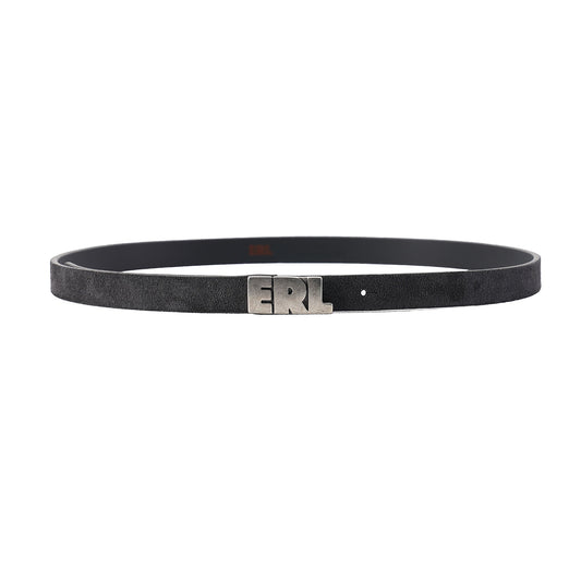 UNISEX ERL SUEDE SKINNY BELT LEATHER / PEPE
