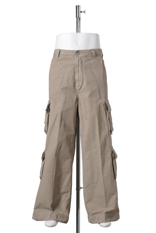 UNISEX CARGO PANTS WOVEN / BEIGE