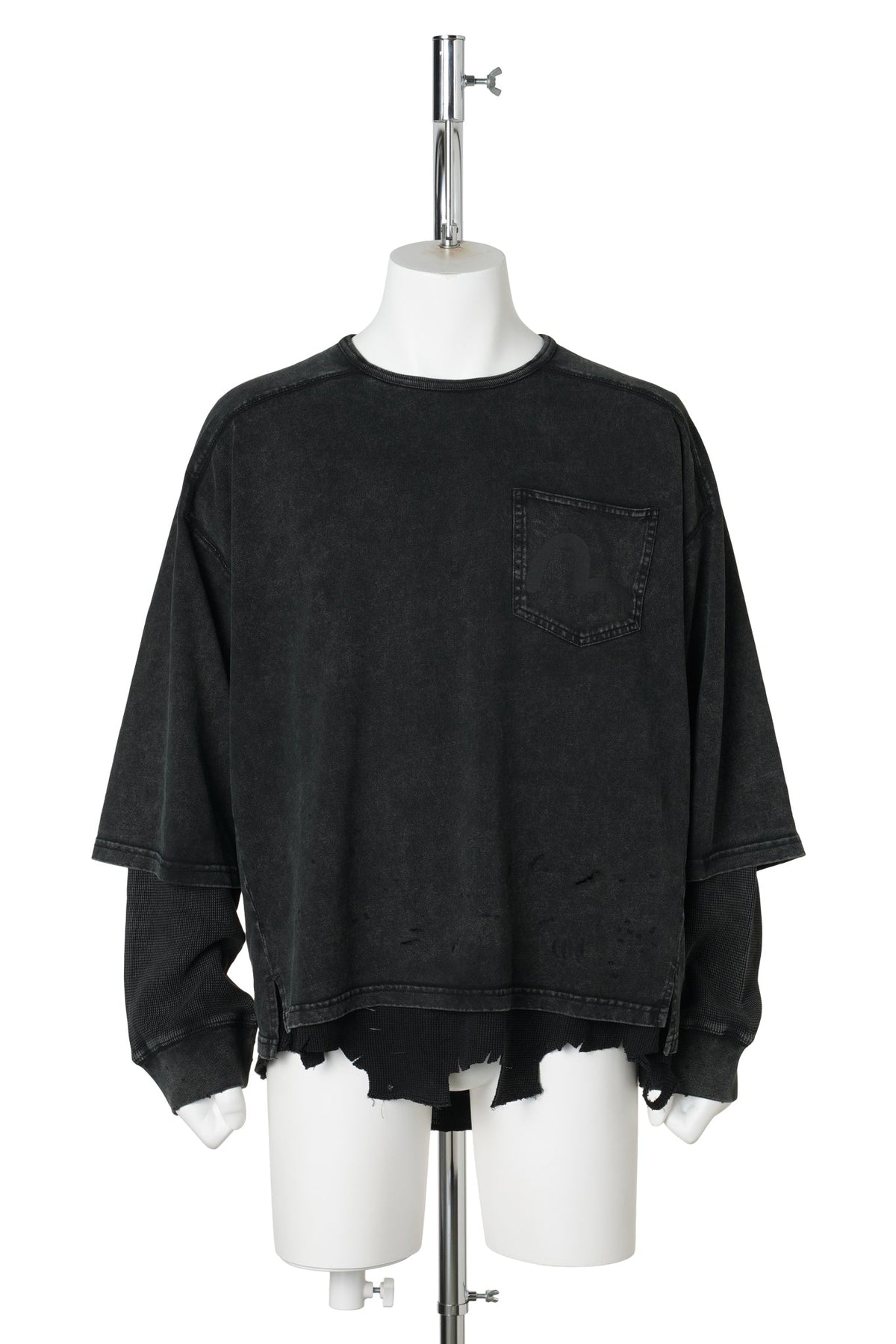 L/S T-SHIRT / BLKX