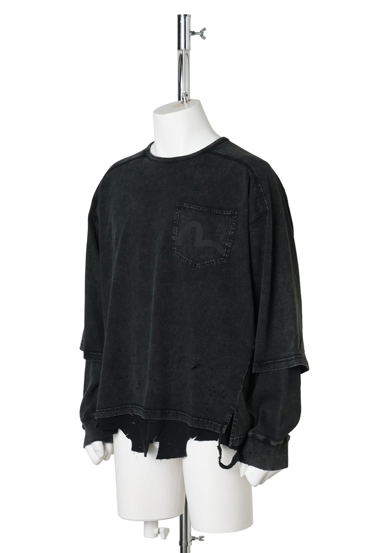 L/S T-SHIRT / BLKX