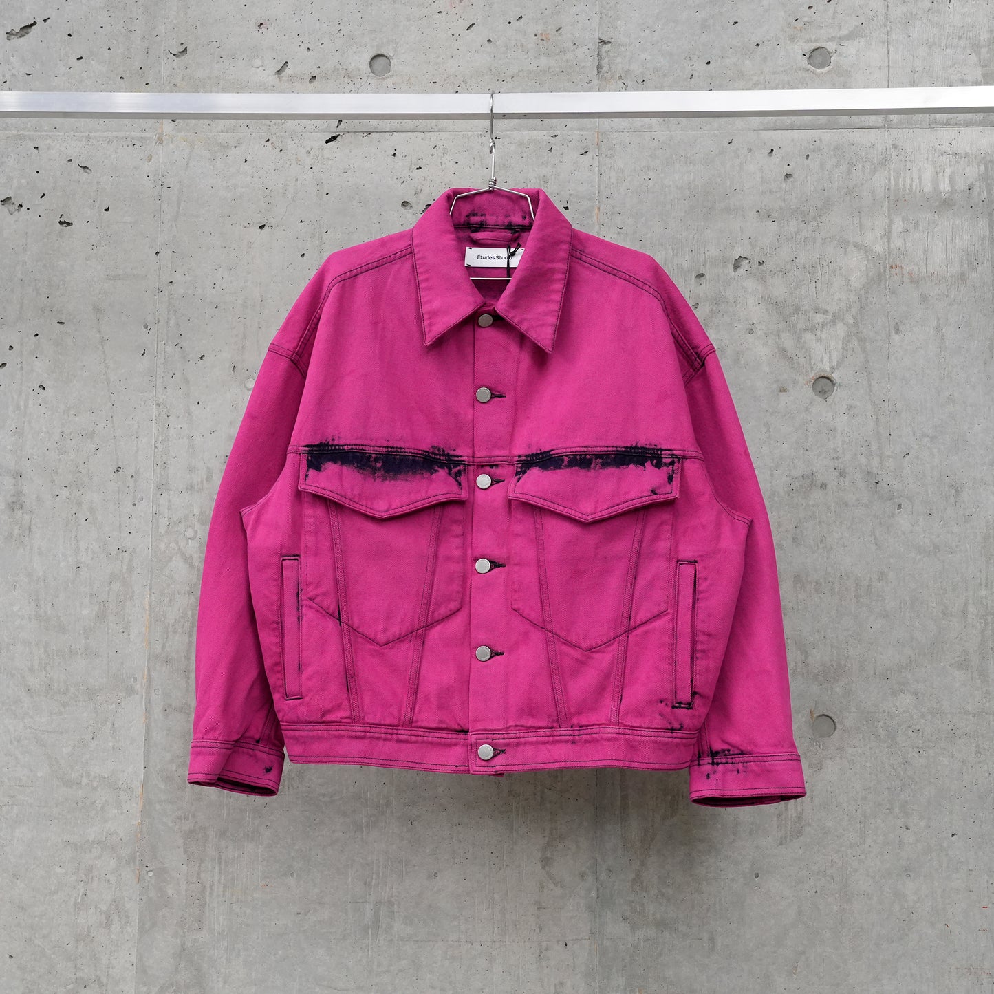 LOOSE DENIM JACKET / PINK