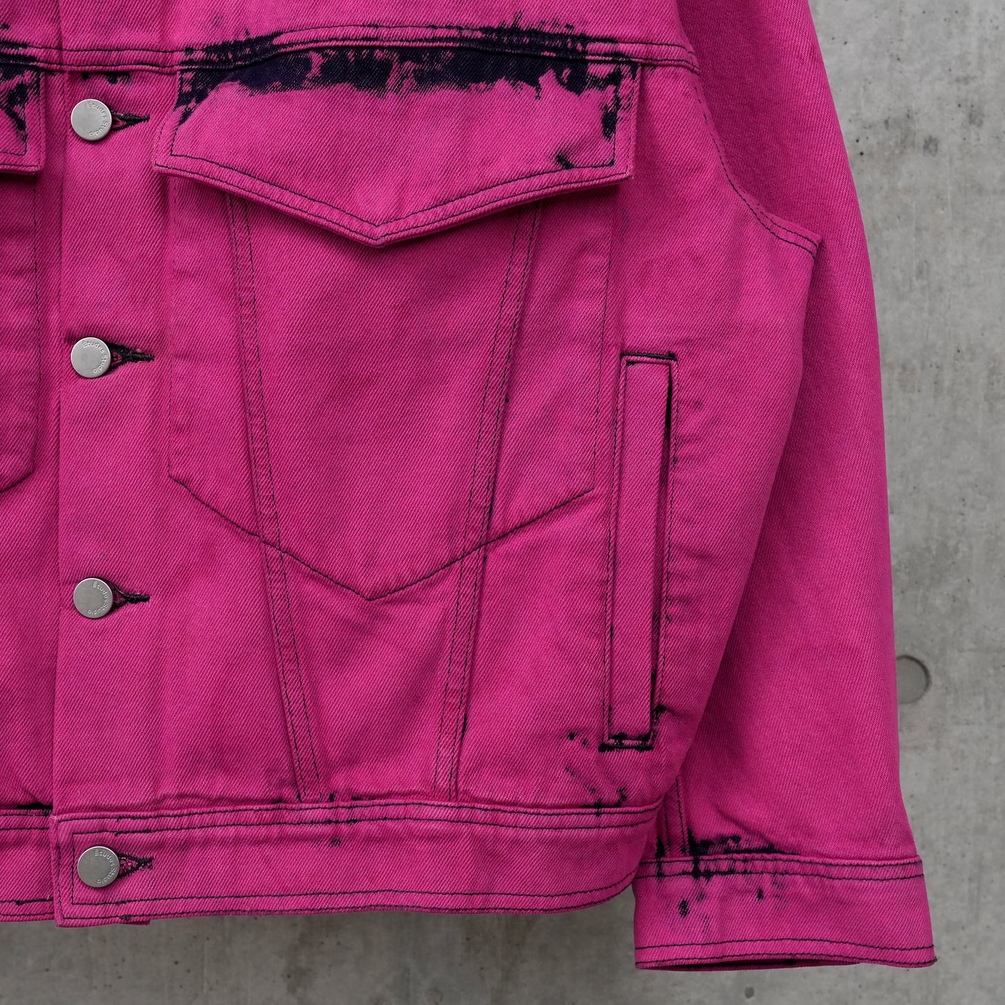 LOOSE DENIM JACKET / PINK