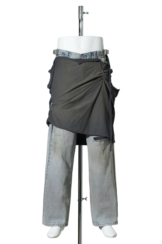 “FIX” GRAFT PANTS / BLUE BLACK