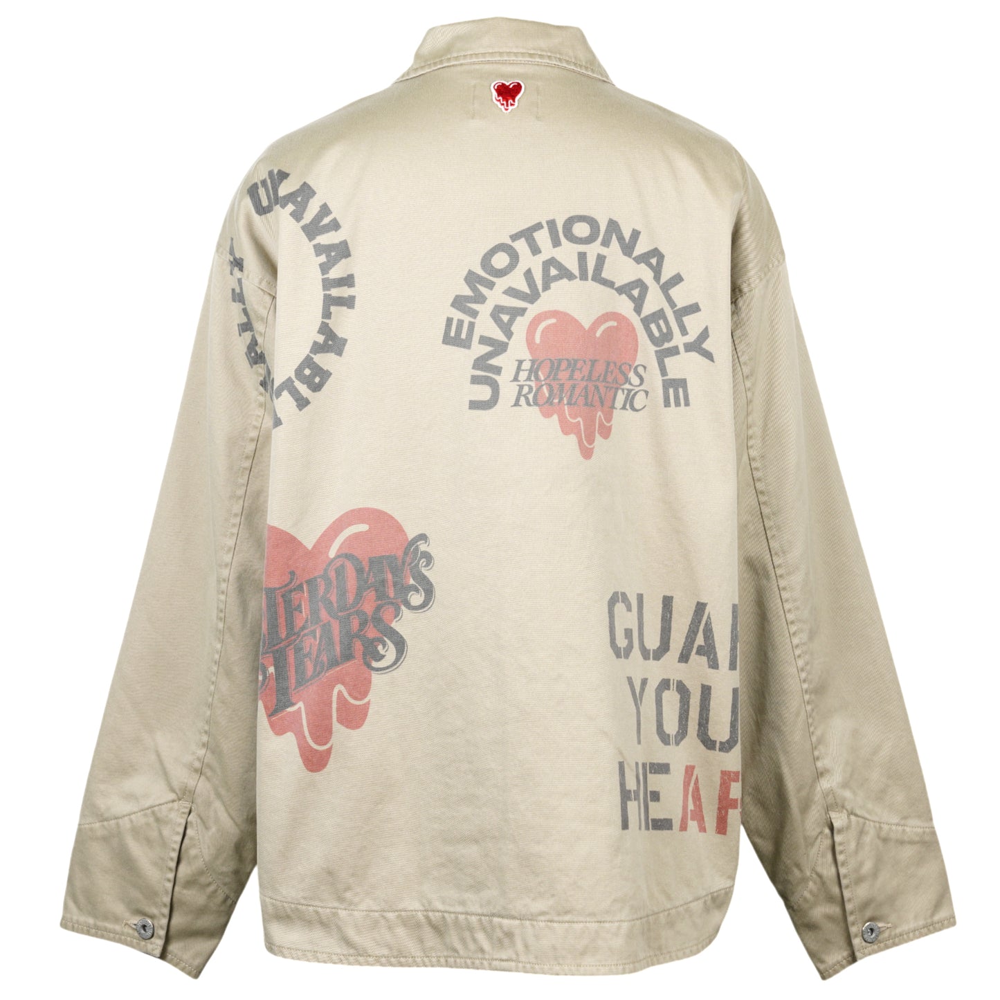 GUARD UR HEART ZIPJKT / BEIGE