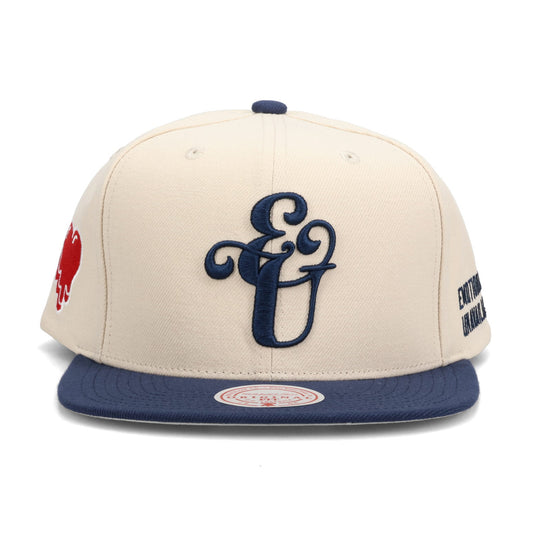 EU LOGO OG SNAPBACK / OFF WHITE/NAVY