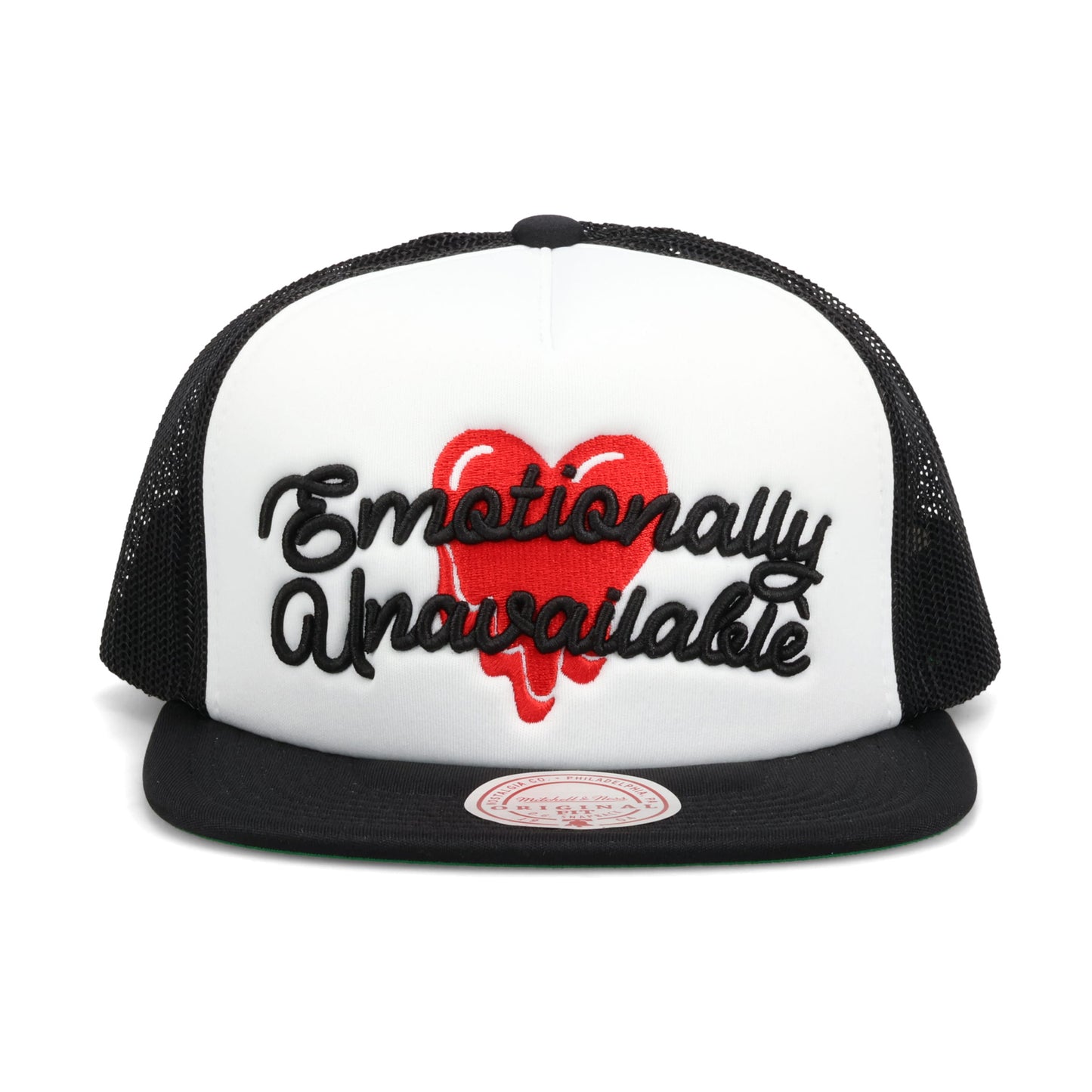 EU SCRIPT LOGO TRUCKER / WHITE/BLACK