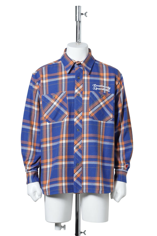 EU FLANNEL SHIRT / ORANGE
